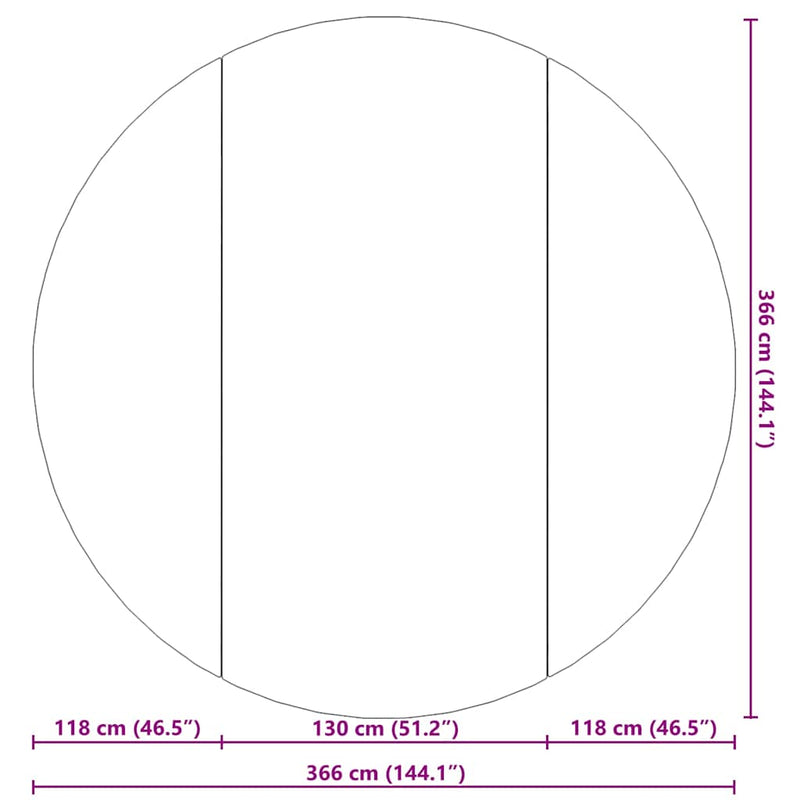 vidaXL világosszürke poliészter geotextília medencealátét Ø 306 cm