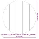 vidaXL világosszürke poliészter geotextília medencealátét Ø 550 cm