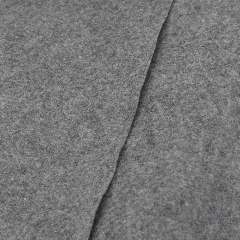 vidaXL világosszürke poliészter geotextília medencealátét 300 x 220 cm