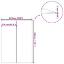 vidaXL Medence alatlappal 300 x 220 cm Négyszögletes Nemes szövet