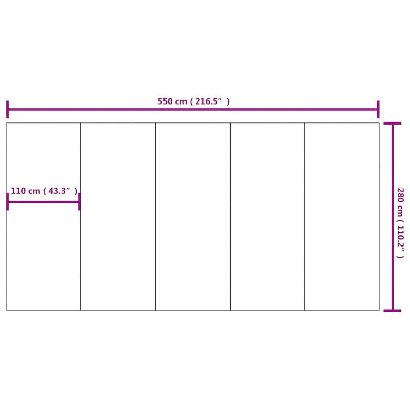 vidaXL világosszürke poliészter geotextília medencealátét 550 x 280 cm