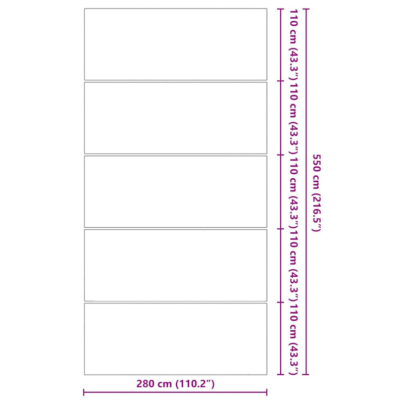 vidaXL világosszürke poliészter geotextília medencealátét 550 x 280 cm