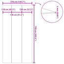 vidaXL világosszürke poliészter geotextília medencealátét 750 x 370 cm