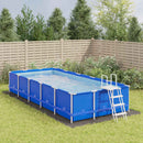 vidaXL világosszürke poliészter geotextília medencealátét 750 x 370 cm