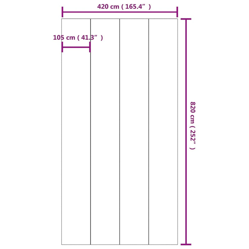 vidaXL világosszürke poliészter geotextília medencealátét 820 x 420 cm