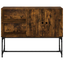 vidaXL füstös tölgy színű szerelt fa tálalószekrény 100 x 40 x 79,5 cm