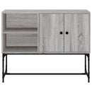 vidaXL szürke sonoma színű szerelt fa tálalószekrény 100x40x79,5 cm