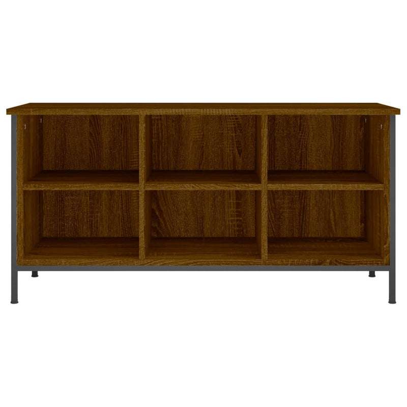 vidaXL barna tölgyszínű szerelt fa cipőszekrény 100x35x50 cm
