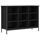 vidaXL fekete szerelt fa cipőszekrény 100 x 35 x 70 cm