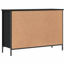 vidaXL fekete szerelt fa cipőszekrény 100 x 35 x 70 cm