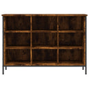 vidaXL füstös tölgy színű szerelt fa cipőszekrény 100x35x70 cm