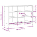 vidaXL barna tölgyszínű szerelt fa cipősszekrény 100x35x70 cm