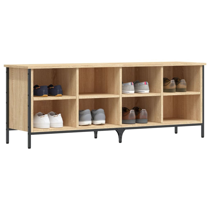 vidaXL sonoma tölgy színű szerelt fa cipőszekrény 131 x 35 x 50 cm