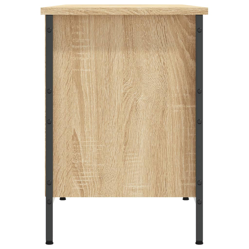 vidaXL sonoma tölgy színű szerelt fa cipőszekrény 131 x 35 x 50 cm