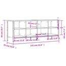 vidaXL sonoma tölgy színű szerelt fa cipőszekrény 131 x 35 x 50 cm