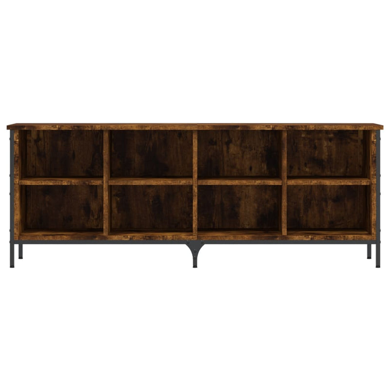 vidaXL füstös tölgy színű szerelt fa cipősszekrény 131 x 35 x 50 cm