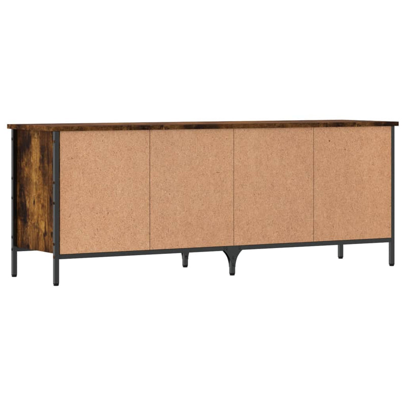 vidaXL füstös tölgy színű szerelt fa cipősszekrény 131 x 35 x 50 cm