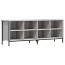 vidaXL szürke sonoma színű szerelt fa cipőszekrény 131x35x50 cm