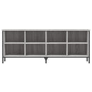 vidaXL szürke sonoma színű szerelt fa cipőszekrény 131x35x50 cm