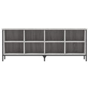 vidaXL szürke sonoma színű szerelt fa cipőszekrény 131x35x50 cm