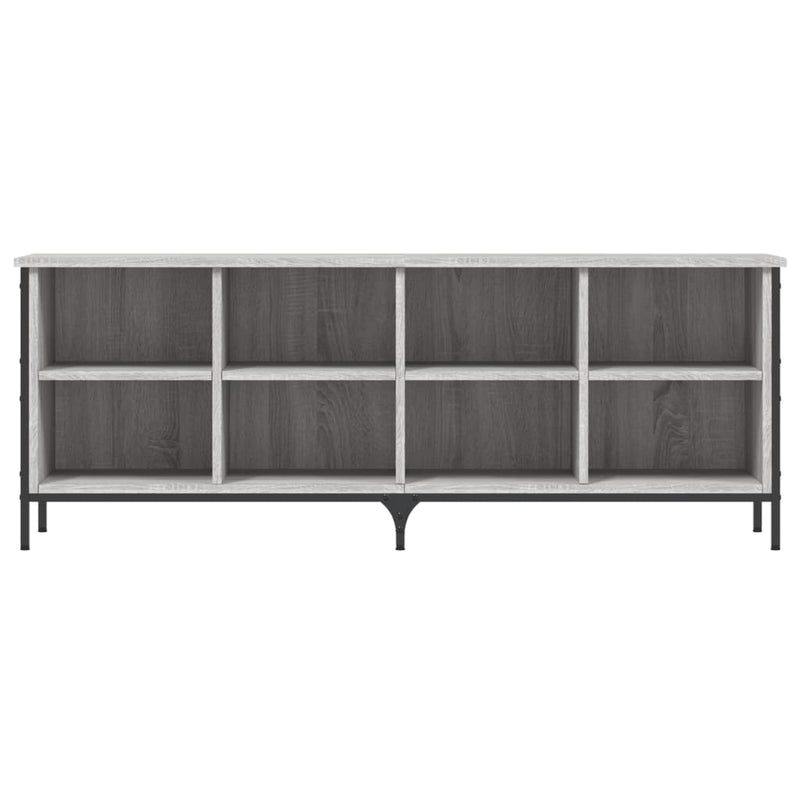 vidaXL szürke sonoma színű szerelt fa cipőszekrény 131x35x50 cm