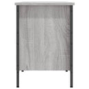vidaXL szürke sonoma színű szerelt fa cipőszekrény 131x35x50 cm