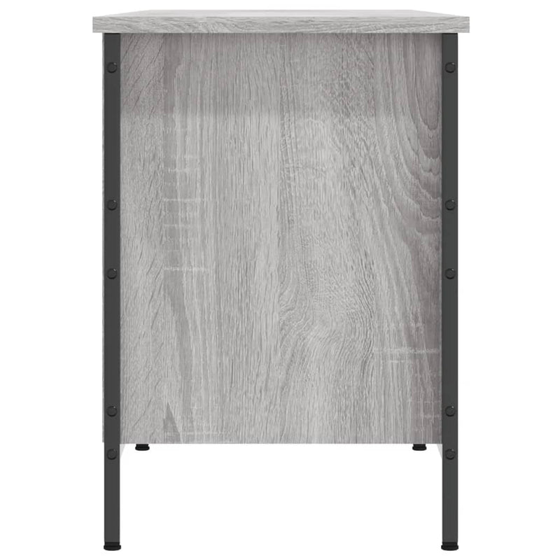 vidaXL szürke sonoma színű szerelt fa cipőszekrény 131x35x50 cm