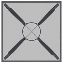 vidaXL antracitszürke acélhálós kerti asztal 50 x 50 x 72 cm