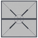 vidaXL antracitszürke acélhálós kerti asztal 80x80x72,5 cm
