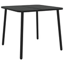 vidaXL antracitszürke acél kerti asztal 80 x 80 x 71 cm
