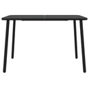 vidaXL antracitszürke acél kerti asztal 110 x 80 x 71 cm