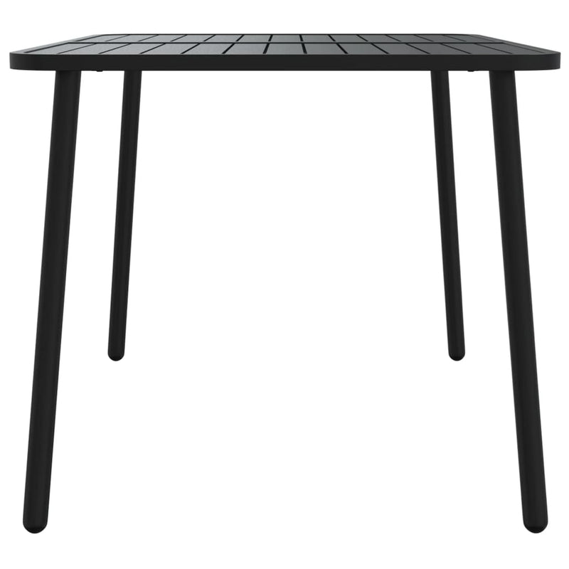 vidaXL antracitszürke acél kerti asztal 110 x 80 x 71 cm