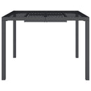 vidaXL antracitszürke acél kerti asztal 100 x 100 x 72 cm