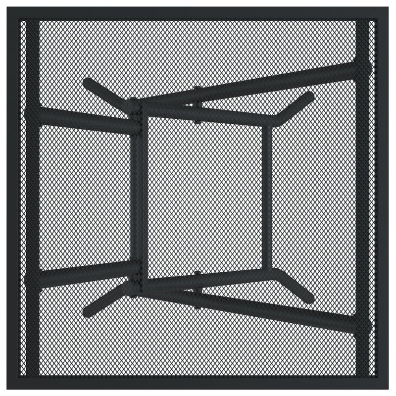 vidaXL antracitszürke acélhálós összecsukható kerti asztal 50x50x72 cm