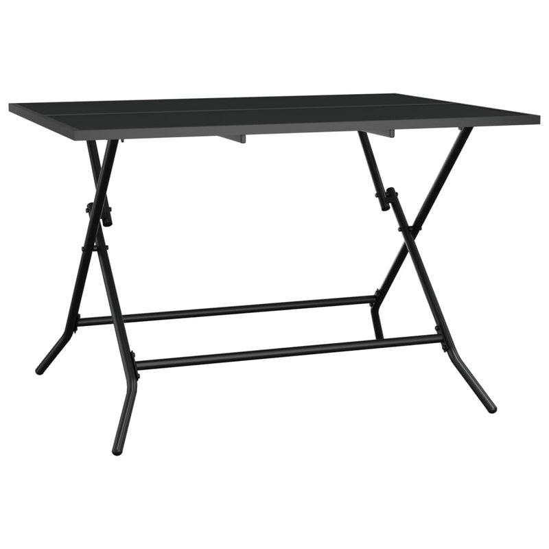 vidaXL antracit acélhálós összecsukható kerti asztal 110 x 80 x 72 cm