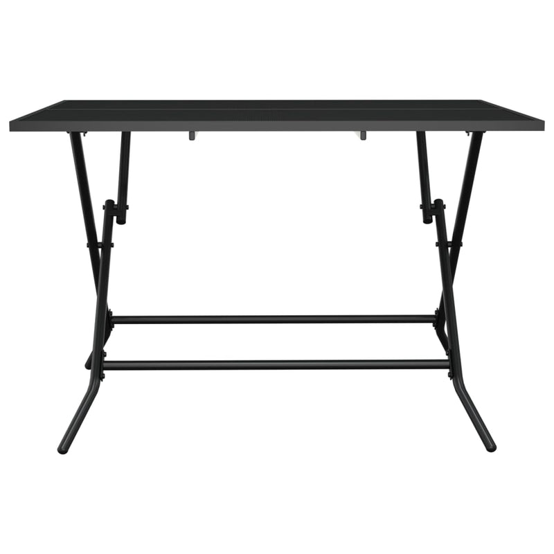 vidaXL antracit acélhálós összecsukható kerti asztal 110 x 80 x 72 cm