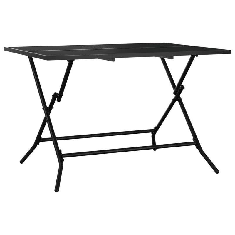 vidaXL antracit acélhálós összecsukható kerti asztal 110 x 80 x 72 cm