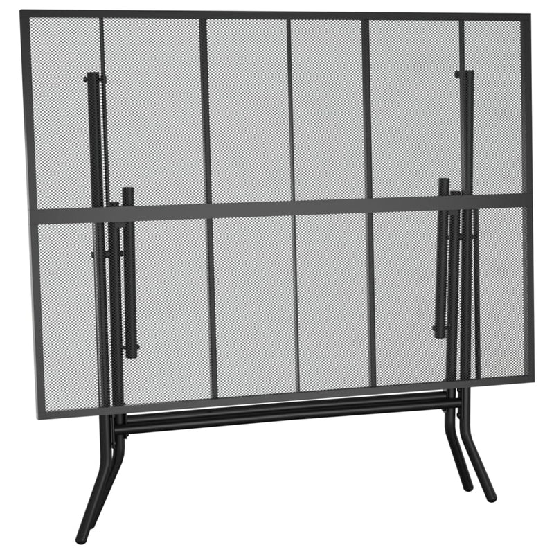 vidaXL antracit acélhálós összecsukható kerti asztal 110 x 80 x 72 cm