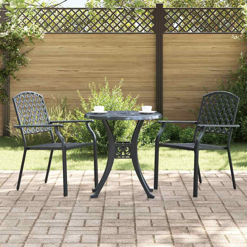 vidaXL Szék 2 pcs Antracit 56 x 65 x 89cm Acél
