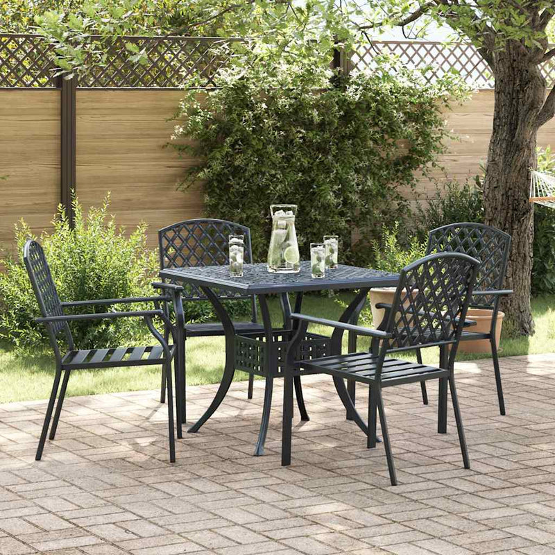 vidaXL Szék 4 pcs Antracit 56 x 65 x 89cm Acél