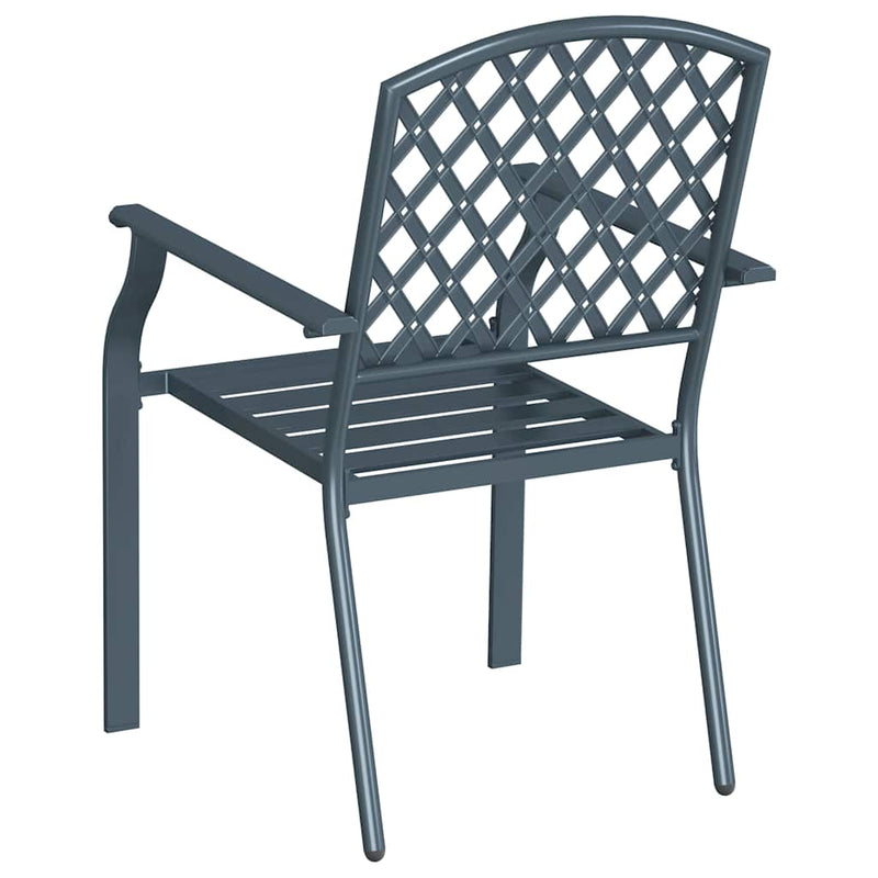 vidaXL Szék 4 pcs Antracit 56 x 65 x 89cm Acél