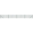 vidaXL zöld dróthálós kerítés illesztőperemmel 0,8x10 m