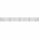 vidaXL zöld dróthálós kerítés illesztőperemmel 1x10 m