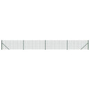 vidaXL zöld dróthálós kerítés illesztőperemmel 0,8x10 m