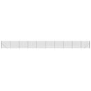 vidaXL antracitszürke dróthálós kerítés cövekekkel 2x25 m