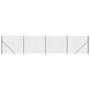 vidaXL antracitszürke dróthálós kerítés illesztőperemmel 1,8x10 m