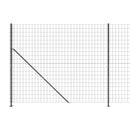 vidaXL antracitszürke dróthálós kerítés illesztőperemmel 2,2x10 m