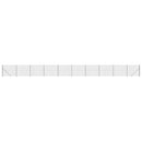 vidaXL antracitszürke dróthálós kerítés illesztőperemmel 1,8x25 m