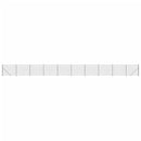 vidaXL antracitszürke dróthálós kerítés illesztőperemmel 2,2x25 m