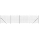 vidaXL antracitszürke dróthálós kerítés illesztőperemmel 2x10 m